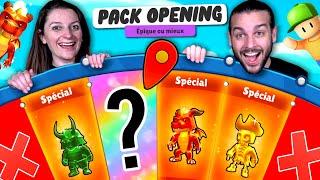 MEGA PACK OPENING SUR STUMBLE GUYS POUR AVOIR LES SKINS SPECIAUX 