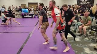 Double Disqualification Guys go at it in  No Gi BJJ Match