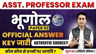 Assistant Professor Answer Key Launched Assistant Professor Geogaphy Doubtful Question by Suraj Sir