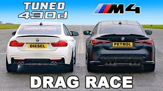 BMW Tuned 430d vs BMW M4 DRAG RACE