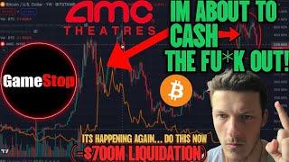 AMC GME STOCK CRYPTO CRASH TRIGGERS SQUEEZE  AGAIN 2021 $700M LIQUIDATION 24HRS