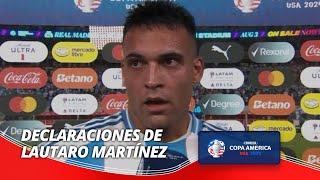 Declaraciones de Lautaro Martínez - Chile 0-1 Argentina - Copa América 2024