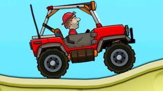 Красная машина Супер Hill Climber #16 Hill Climb Racing в Пустыни на Машинки Кида