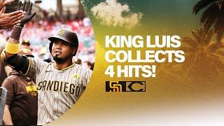 King Luis Collects 4 Hits  Padres vs. Reds Highlights 52224