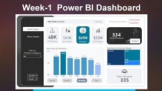 Week 1 How to Create Power BI Dashboard as a Beginner to Advanced Level