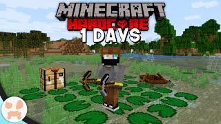 I Survived 1 Day in HARDCORE Minecraft...