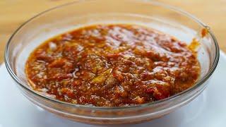 How to make Chili with Shrimp Paste SAMBAL TERASI Tasty and Delicious