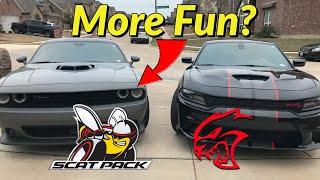 Why the Scatpack is more fun to drive on the street than the hellcat
