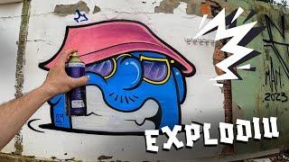 Crazy GRAFFITI - Suddenly the can exploded