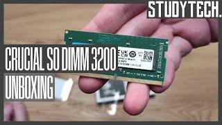 Unboxing Crucial SODIMM 3200 DDR4  CT8G4SFRA32A 4KDeutsch #studytech