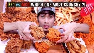 KFC VS MCD Mana Lagi Crunchy ?  EATING SHOW MUKBANG W ASMR CRISP SOUND  MALAYSIA