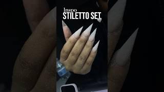 Stiletto nails #nails #nailart #nailinspo #ducknails #naildesign #nailtutorial #shorts #bodyscrub