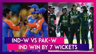 IND-W vs PAK-W Womens Asia Cup T20 2024 Stat Highlights India Beat Pakistan