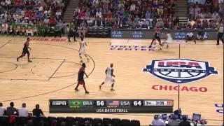 Derrick Roses sick crossover and layup vs Brazil - USAB 2014