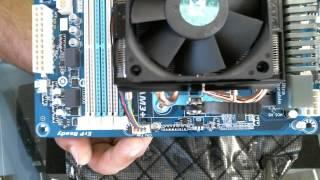 DIY Install a CPU Heat sink and RAMMemory on a Motherboard AMD FX and Gigabyte Motherboard