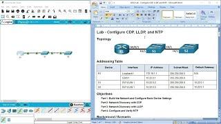 10.8.2 Lab - Configure CDP LLDP and NTP