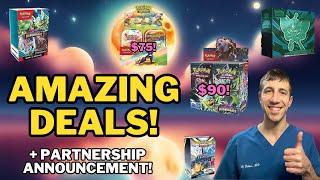 DO NOT MISS These AMAZING Pokémon Card Deals + Partnership Announcement