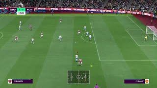 Michail Antonio scorpion kick goal  West Ham vs Man United  FIFA 22