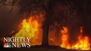 West Coast Continues To Battle Wildfires  NBC Nightly News