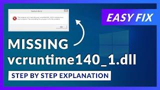 vcruntime140_1.dll Missing Error  How to Fix  2 Fixes  2021