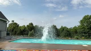 How to make the BIGGEST splash at the pool Jackknife and cannon ball