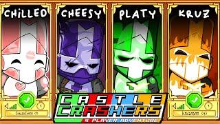 THE WORLD OF CASTLE CRASHERS Castle Crashers w Chilled Cheesy Platy & Kruz