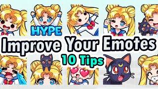 10 Tips Cara Membuat Emote Terlihat Kecil  Tutorial Cara Menggambar Emote