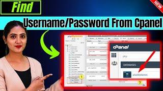 How To Find Wp Password & Username From Cpanel 2024  Reset or Change WordPress Password