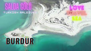 SALDA LAKE - BURDUR A MALDIVAN PARADISE WITH NATURAL WONDERS WITH DRONE IMAGES #trip #travel