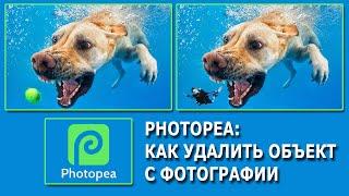 Редактор Photopea удаление объекта с фотографии