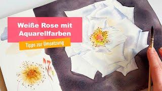 Top Tipps für dein Rosenaquarell