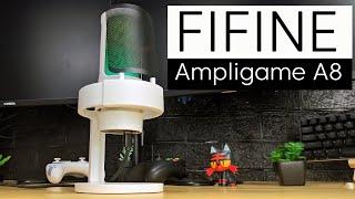 The BEST budget microphone Fifine Ampligame A8 - RGB Condenser Microphone