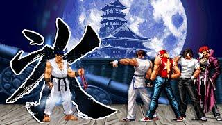 KOF vs SF Ice Ryu Vs. KOF Hero Team  1vs4 