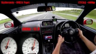 Nissan Skyline R34 GTR - 400m Sprint & 100-200kmh