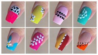 10+ Easy nail art designs with household items  Diy nail art designs at home