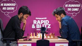 BEST GAME BY FAR  Gukesh vs Vidit  GCT SuperUnited Croatia 2024