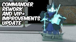 COMMANDER REWORK & VIP+ IMPROVEMENTS  Tower Defense Simulator  ROBLOX