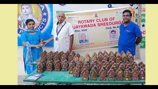 Rotary club Sree Durga distributed Ganesh idols for free