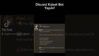 Discord Kişisel Bot Yapılır Discord Mobil Bot Yapmak Sunucu httpsdiscord.gg6ZTvQPYBkU #keşfet