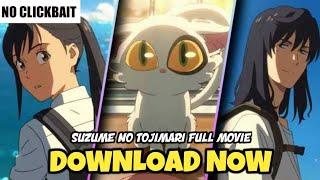 NO CLICKBAIT  Download Suzume Full Movie In JapaneseHindi Dubbed  Download Now  #suzume #anime