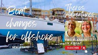 Theros Adventures update Boat changes for offshore sailing in preparation for a new voyage