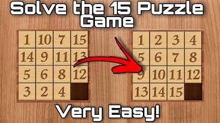 How to Solve the 15 Puzzle Game EASIEST TUTORIAL