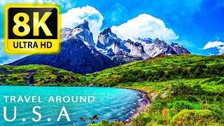 The Beauty of United States in 8K HDR 60FPS ULTRA HD - Best Places with Relaxing Music 8K TV