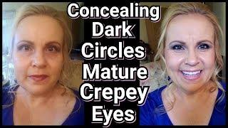 How To Conceal Dark Circles Under Eye Creasing Concealing Crepey Skin