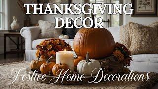 Thanksgiving Decorating Ideas  Cozy & Festive Home Decorations