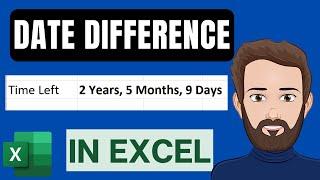 Get the Days Months & Years Between Dates in Excel 1 Formula