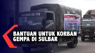 Lantamal XII Pontianak Berangkatkan 3 Truk Bantuan Korban Gempa di Sulawesi Barat