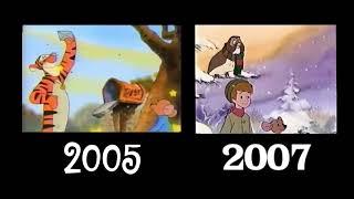 Playhouse Disney Movie Time Monday The Tigger Movie Promo Comparison 2005 And 2007