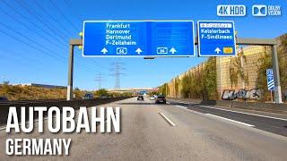 Scenic Drive Autobahn A3 No Speed Limit -  Germany 4K HDR Driving Tour