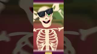 Wheels On The Bus With Five Skeletons Part 4 #shorts #nurseryrhymes #wheelsonthebus